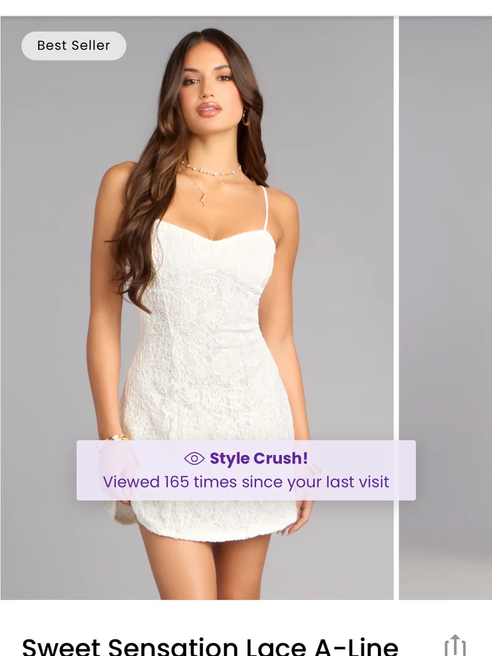 Windsor white A line sweet sensation white graduation dress medium m graduation - Picture 2 of 8